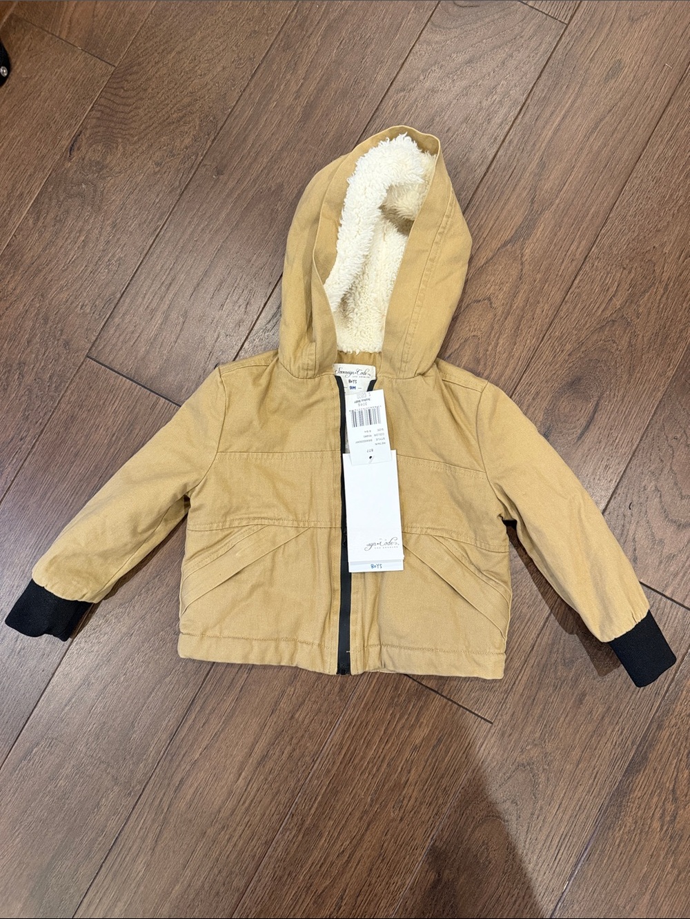 Sovereign Code Khaki Hooded Jacket 9 Months NWT - C39-114